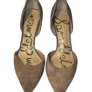 Sam Edelman Oatmeal Suede Telsa Heels thumbnail 2
