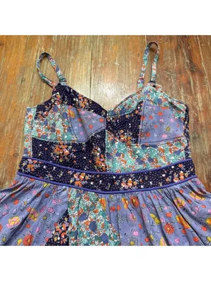 Maeve Anthropologie Patchwork Floral Sundress XS thumbnail 2