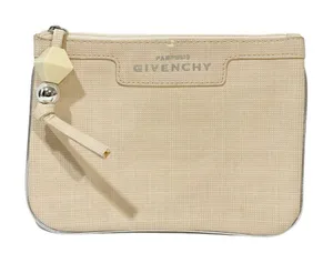 Givenchy‎ Parfumes Tan Plastic Charm Pouch Wallet thumbnail 1