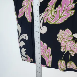 Karen Kane Black and Pink Floral Print Blouse Size Medium NWT thumbnail 8