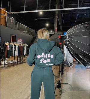 White Fox Sweatshirt and Jogger Set thumbnail 2