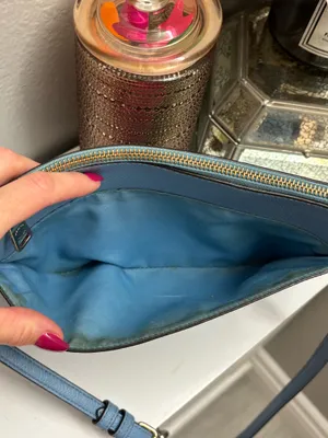 Authentic Coach Baby Blue Crossbody Bag thumbnail 5