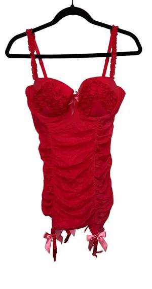 Victoria's Secret Hot Pink Sexy Little‎ Things Slip Dress thumbnail 1