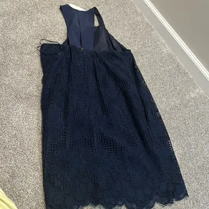 Trina Turk Felisha Silk-Blend Shift Dress‎ Indigo Size 8 NWT thumbnail 4