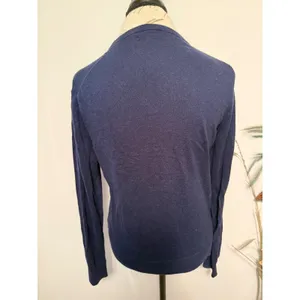 Polo Ralph Lauren Navy‎ Blue Cotton Cashmere Crewneck Sweater Mens Small S/P thumbnail 3