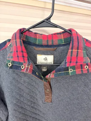 Legendary White Tails Flannel Print Sweatshirt thumbnail 2