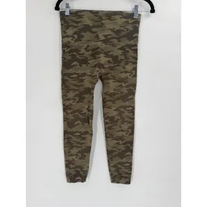Spanx Leggings Womens L Green Camo Seamless High Waisted Look at Me Now Outdoors thumbnail 3