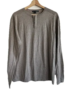 Autumn Cashmere sweater L imported Italian yarn Cotton Cashmere blend thumbnail 1
