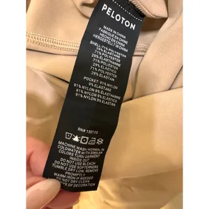 Peloton Womens High Rise Side Pocket Leggings Tan Beige Size M RN150110 thumbnail 6