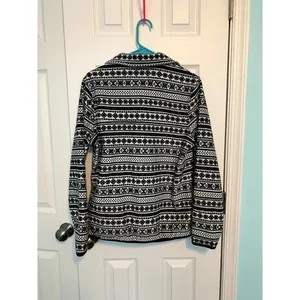 Jachs Cabin‎ Black Quarter T Snap Fleece Sweater Women's Size Small thumbnail 6