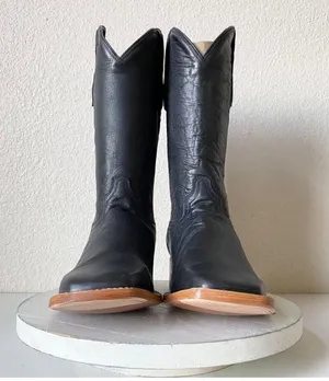 Square toe country boots Black Size 10 thumbnail 4