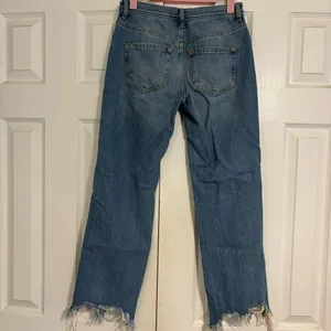 Free People We The Free Maggie Heavily Distressed Crop Jeans thumbnail 4