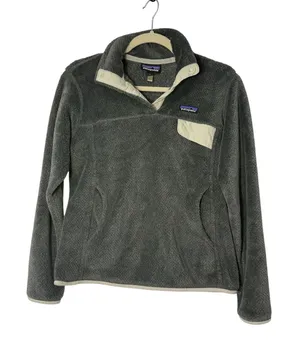 Patagonia Women’s Re-Tool Snap-T Pullover Gray Fleece Size Small Outdoors Fall thumbnail 1