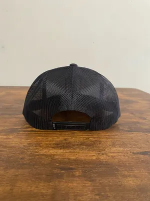 RVCA Black Mesh Patch Snapback Hat thumbnail 2