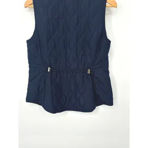Croft & Barrow Vest Women‎ PXS Navy Blue Quilted Zip Up Outdoor Hiking Classic thumbnail 4