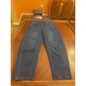 American Eagle Unbranded Barrel Jeans Womens Size L thumbnail 2