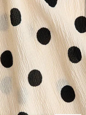 H&M Cream Maxi Dress with Black Polka Dots thumbnail 5