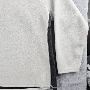 Eddie Bauer Reversible Long Sleeve 1/4 Zip Sweater Womens Size XL Gray/Cream thumbnail 5