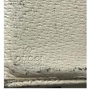 Gucci D Ring GG Canvas leather Continental Wallet Cream leather interior thumbnail 4