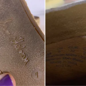 SAM EDELMAN GOLD LEATHER "AUSTIN" ESPADRILLE SLIDE MULES (7M) thumbnail 12