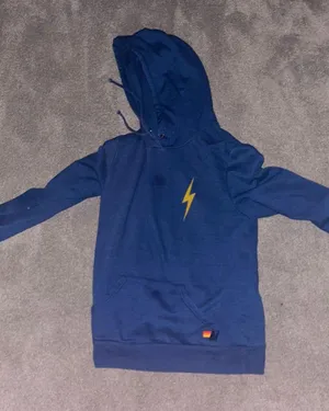 rare Blue lightning bolt hoodie size medium thumbnail 1