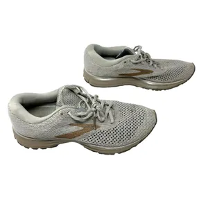 Brooks Size 11 Sneaker Silver White Mesh Revel 2 Running Lace‎ Up Athleticwear thumbnail 3