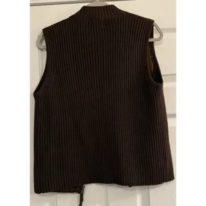 Designer Studio Originals Vest Womens MED Genuine Leather‎ Rodeo Western Cowgirl thumbnail 4
