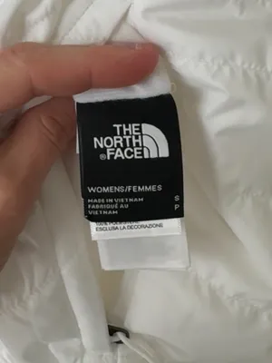 The North Face Reversible puffer vest insulated Mossbud jacket faux fur zip up thumbnail 3