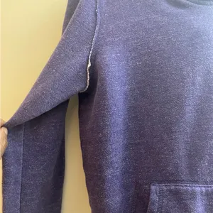 American Eagle purple hoodie teal fleece-lined sweatshirt size medium thumbnail 12