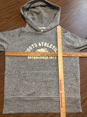 Roots Medium Grey Hooded Pullover Sweatshirt thumbnail 4