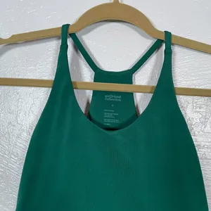 Girlfriend Collective Women S Green Colette Halter Bra Athleisure Athletic Yoga thumbnail 3