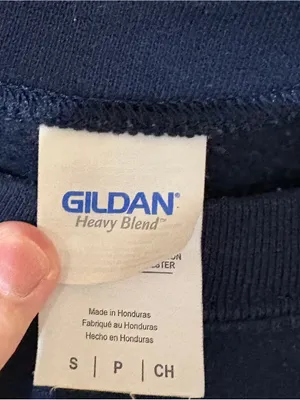 Gildan Navy Pullover New York Sweat Shirt Unisex Size S Crewneck Sweatshirt thumbnail 3
