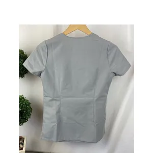 Figs Set 2 Gray Short Sleeve Medical Scrub Tops XXS thumbnail 6