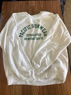 white graphic crew neck thumbnail 1