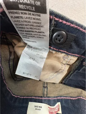 Signature Levi Strauss Heritage Mom Jeans Women’s 12 High Rise Blue Denim 24” thumbnail 3