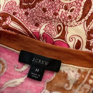 J. crew margot sweater vintage paisley merino wool sz M‎ thumbnail 9