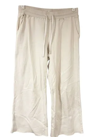 Marine Layer Cream Pull On Wide Leg Drawstring Pants Size Medium thumbnail 1