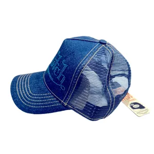 NWT Von Dutch Denim Rhinestone Cap thumbnail 5