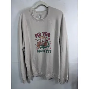 Gingerbread "Did You Try Icing It?" Nurse Graphic Sweatshirt Women 3XL Holiday thumbnail 2
