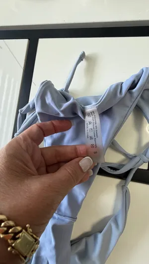 Baby Blue Tie-Side Bikini Bottoms - Size S thumbnail 4