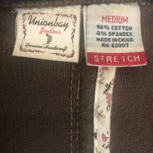 Y2K Union Bay Jeans Corduroy Stretch Raw Hem Seam Blazer C1 thumbnail 4
