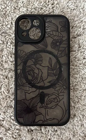 iPhone 15 Floral Case Black thumbnail 1