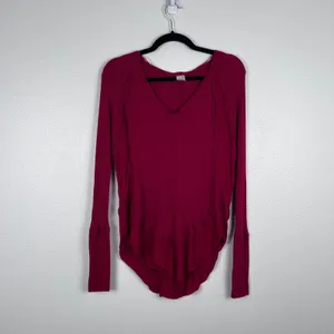 Free people Women's Catalina Thermal Top Red Sz XS thumbnail 4
