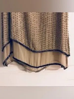 Gold Hawk Metallic Bronze Embellished Beaded Gatsby Blouse Sz S NWT Retail $254 thumbnail 8