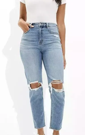 American Eagle Comfort Stretch Waistband Mom Jean Size 0R thumbnail 1