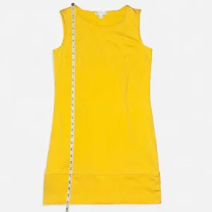 Yellow Cotton Sleeveless Mini Dress from New York & Co. SIZE XS thumbnail 5