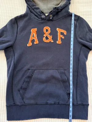 Abercrombie & Fitch Y2K Vintage Distressed Muscle Fit Hoodie Size Large thumbnail 10