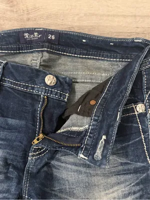 Miss Me Womens Low Rise Skinny Jeans Distressed Flap Pockets Size 26 thumbnail 5