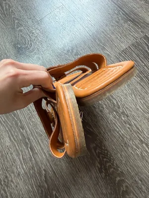 Free People Sloan Buckle Sandals in Cinnamon Clay/Cognac thumbnail 5