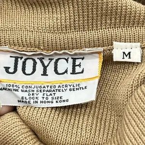 VTG Joyce Women’s Belted Turtleneck Long Sleeve Tan Knit Sweater Acrylic-Size M thumbnail 10